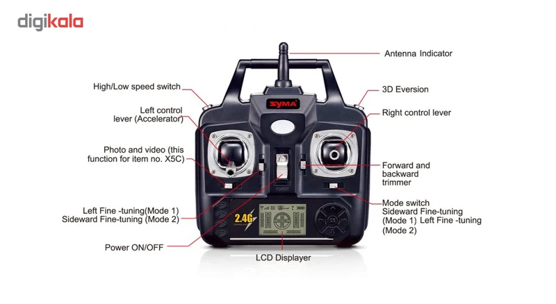 عکس شماره 4 : کوادکوپتر سایما مدل x5 explorer