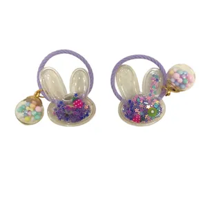 کش مو دخترانه مدل خرگوش آکواریومی کد KK01 بسته 2 عددی