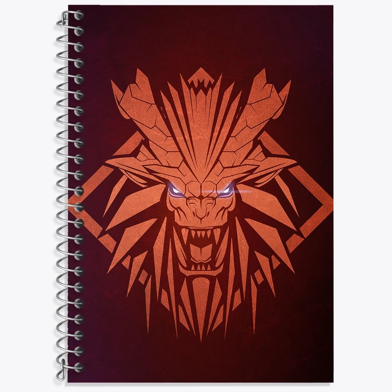 دفتر زبان 50 برگ خندالو مدل سه خط طرح بازی شکارچی هیولا (Monster Hunter) کد 33198