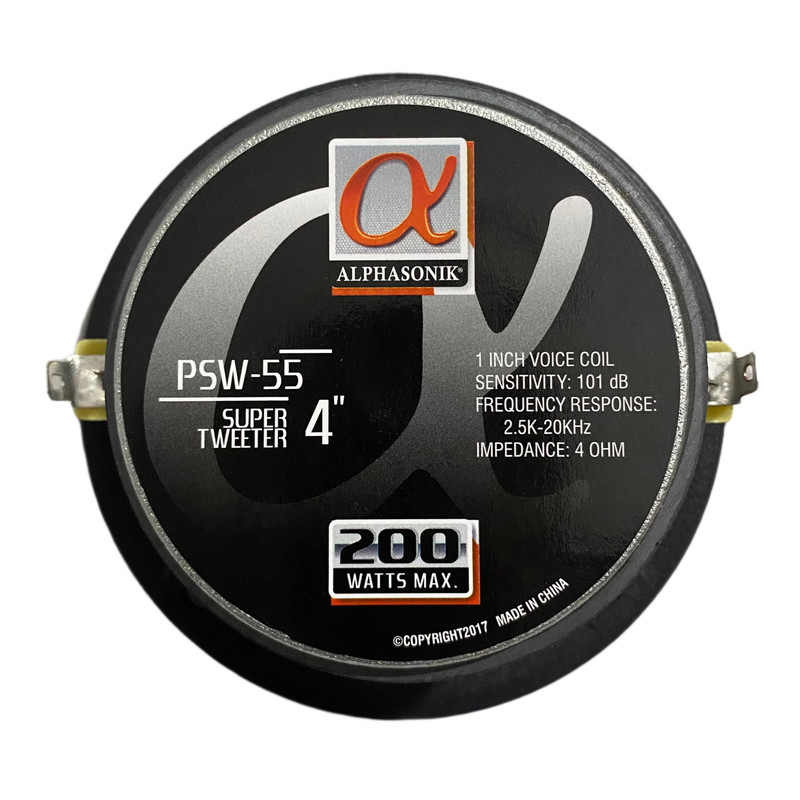 سوپر تیوتر خودرو آلفاسونیک مدل psw-55 بسته 2 عددی