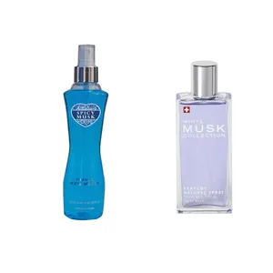 پک ارایشی استاویتا طرح 51 مجموعه 2عددی: ادو پرفیوم زنانه ماسک کالکشن استاویتا مدل White Musk حجم 50 میلی لیتر و اسپری خوش بو کننده بدن هالیوود استایل مدل Spicy muskحجم 236 میلی لیتر