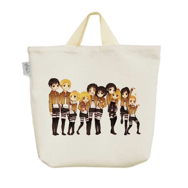 ساک خرید خندالو مدل انیمه اتک ان تایتان کد 1490