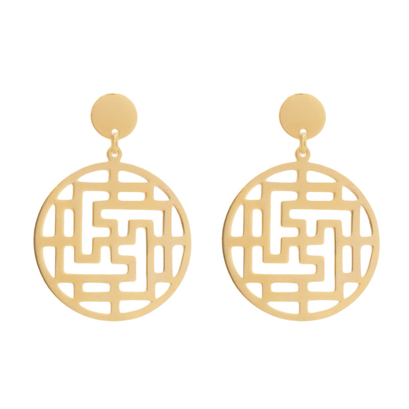 گوشواره طلا 18 عیار زنانه دُرج مدل DE86