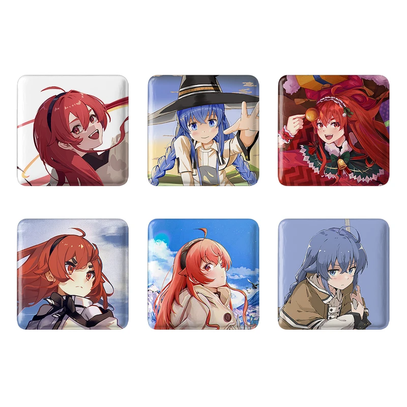 مگنت خندالو طرح انیمه موشوکو تنسی Mushoku Tensei کد 1509B مجموعه 6 عددی