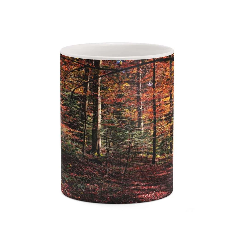 ماگ کاکتی مدل منظره پاییزی کد mgh18590