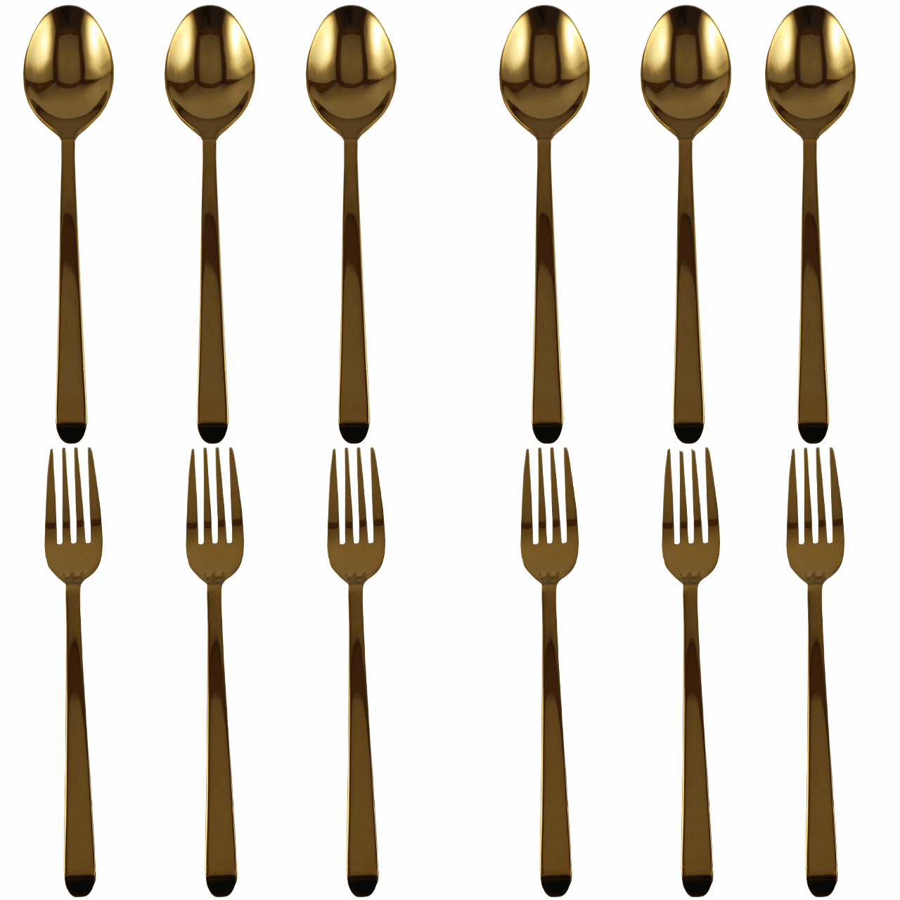 سرویس قاشق و چنگال 12 پارچه ورسامدل Gold