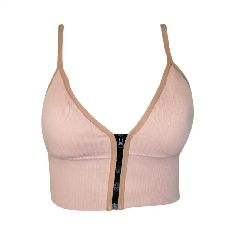 نیم تنه ورزشی زنانه مدل زیپ دار کد 067