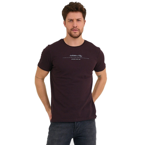 تی شرت آستین کوتاه مردانه آدامز مدل YGZ001