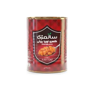 کنسرو خوراک لوبیا چیتی در سس گوجه فرنگی سالمزی - 350 گرم