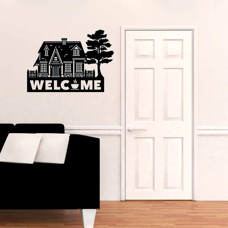 استیکر دیواری ناویا طرح welcome