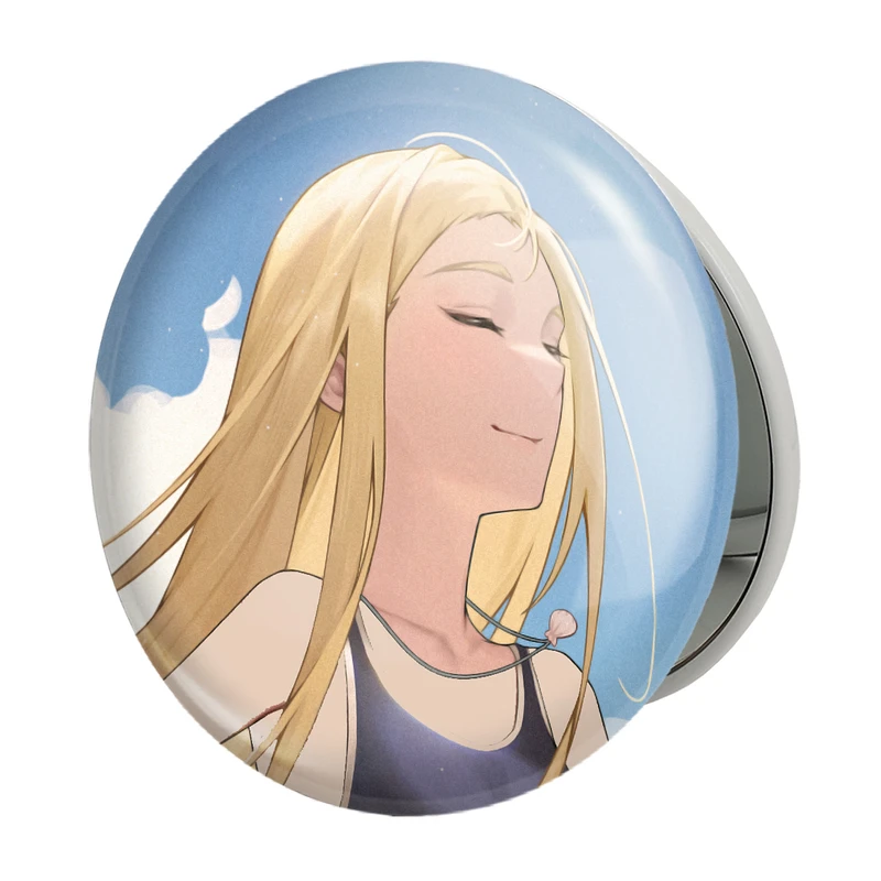 آینه جیبی خندالو طرح اوشیو انیمه سامرتایم رندرینگ مدل تاشو کد 24221 