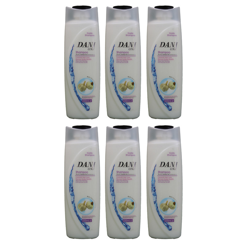  شامپو مو دنی وان مدل سیر حجم 220 میلی لیتر مجموعه 6 عددی