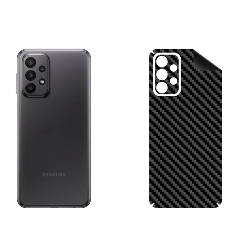 برچسب پوششی بستور مدل BT-Fiber طرح فیبر کربن مناسب برای گوشی موبایل سامسونگ Galaxy A23 5G