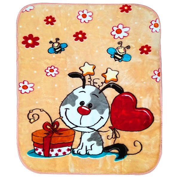 پتوی نوزاد شادیلون طرح سگ شیطون سایز 80x100 سانتی متر