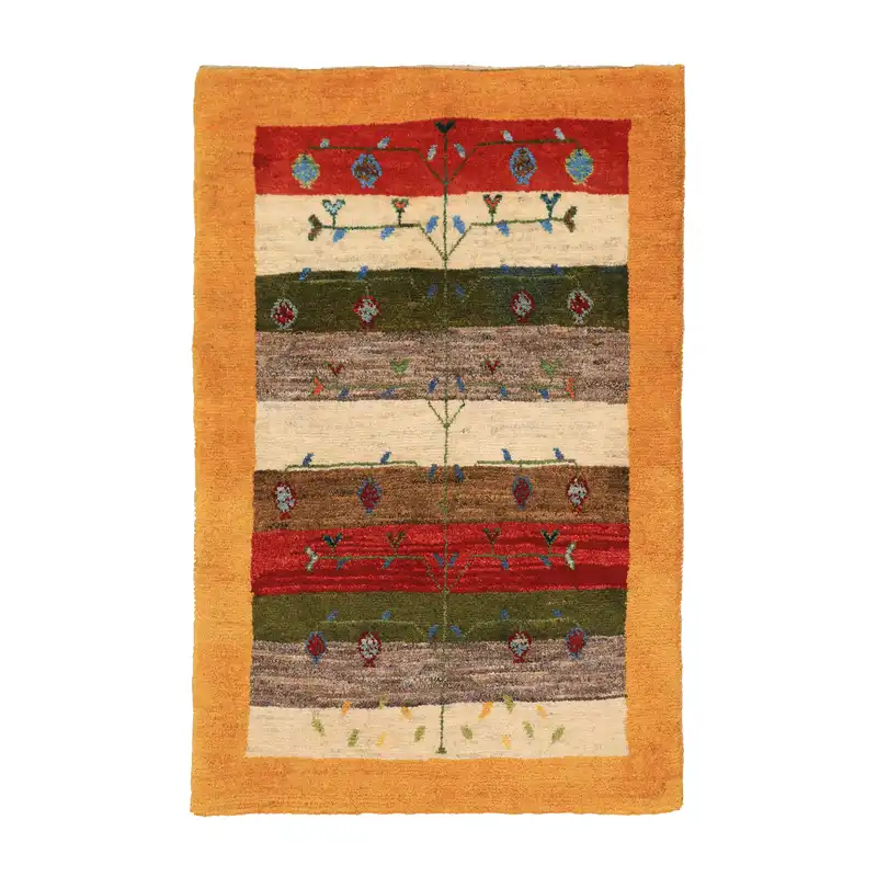 گبه دستباف یک متری طرح درخشان کد 4020108