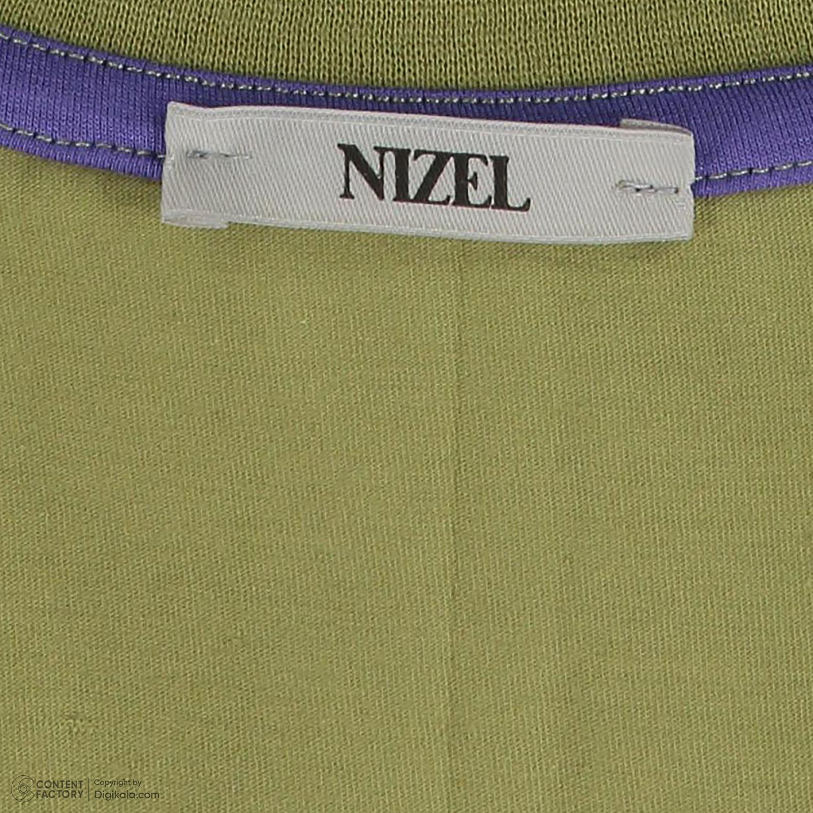 کراپ تی شرت آستین کوتاه زنانه نیزل مدل 0698-094 رنگ سبز -  - 2
