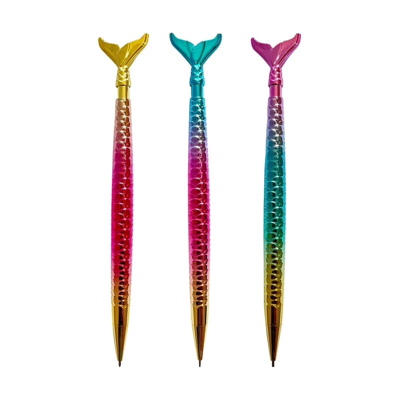 مداد نوکی 0.7 میلی متری مدل فانتزی طرح پری دریایی بسته 3 عددی