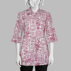 مانتو زنانه مدل لینن رنگ سرخابی