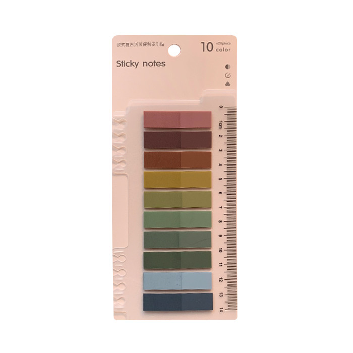 کاغذ یادداشت چسب دار طرح color note کد 12095 بسته 10 عددی