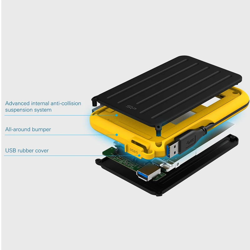 عکس شماره 14 : هارد اکسترنال سیلیکون پاور مدل armor a66 ظرفیت 4 ترابایت