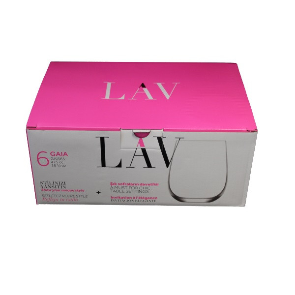 لیوان لاو مدل GAI365F بسته 6 عددی