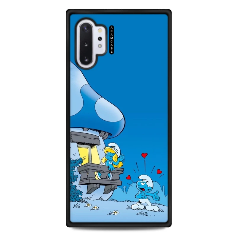 کاور آکام مدل AMC-WSGN10P-SMURFS-4 مناسب برای گوشی موبایل سامسونگ Galaxy Note 10 Plus