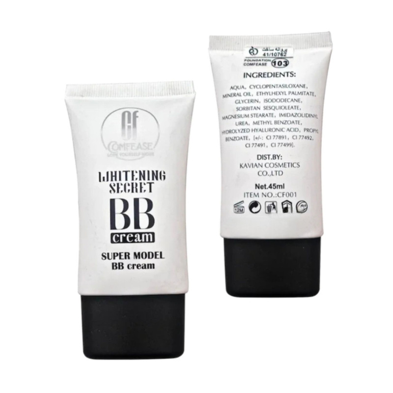 کرم پودر BB مایع کامفیز مدل Whitening شماره 102مناسب برای انواع پوست حجم 45 میلی‌لیتر