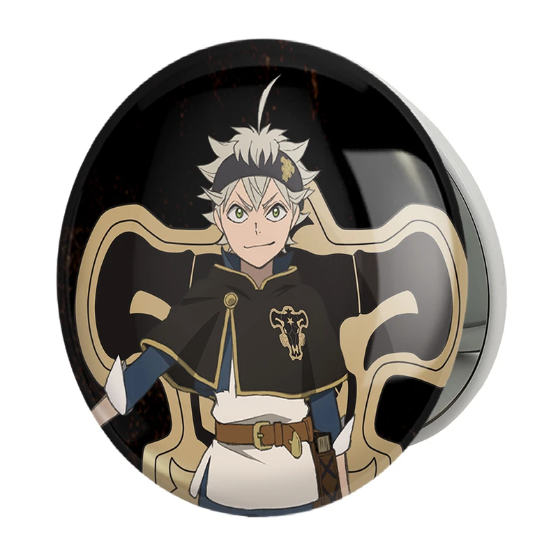 آینه جیبی خندالو طرح آستا انیمه بلک کلاور Black Clover مدل تاشو کد 10263 