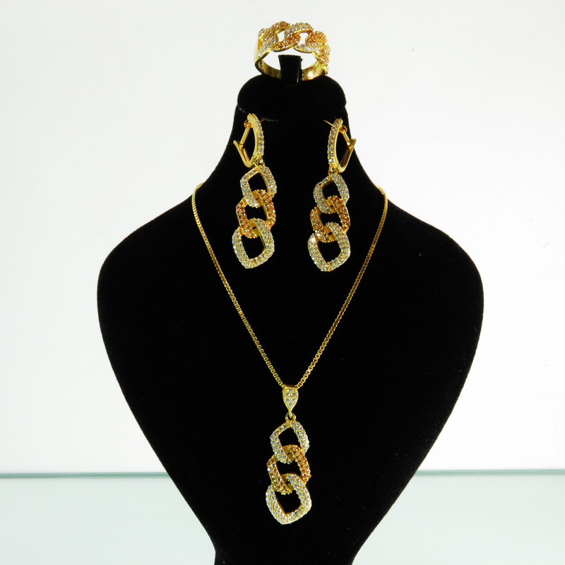 نیم ست نقره زنانه کد AV044-1