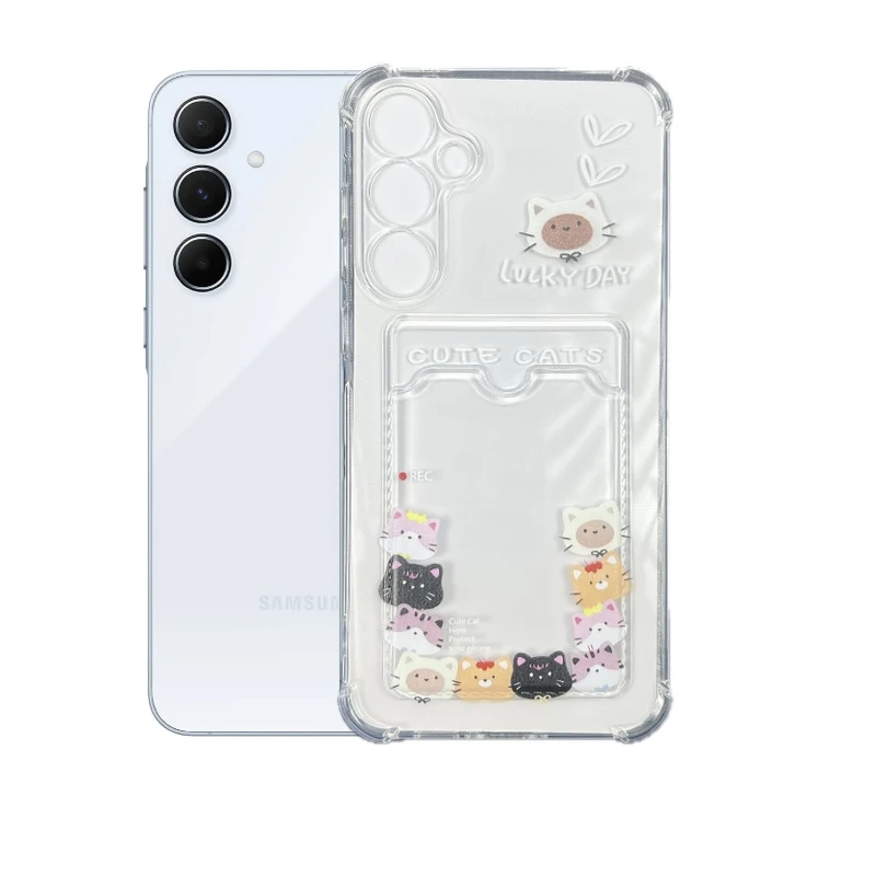 کاور طرح خانواده گربه ها مناسب برای گوشی موبایل سامسونگ Galaxy A17
