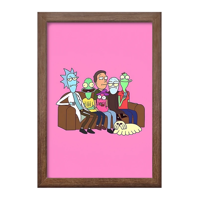 تابلو خندالو طرح ریک و مورتی (Rick and Morty) کد F4014