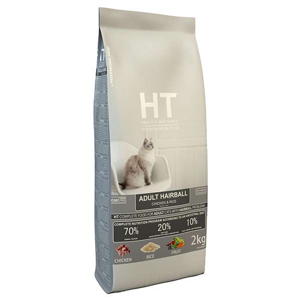 غذای خشک گربه سینامو مدل HT HAIRBALL CHICKEN & RICE وزن 2 کیلوگرم