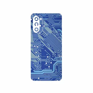 MAHOOT Blue_Printed_Circuit_Board Cover Sticker for Motorola Moto G52