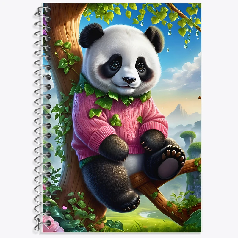 دفتر نت موسیقی 50 برگ خندالو طرح پاندا کیوت کد F6761