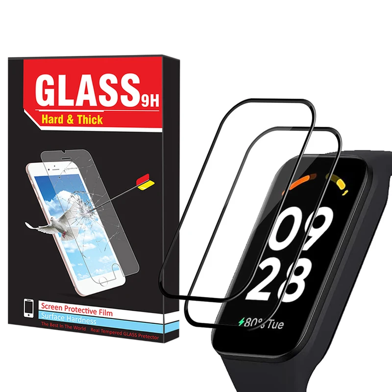 محافظ صفحه نمایش هارد اند تیک مدل Nano Pmma HT مناسب برای ساعت هوشمند شیائومی Smart Band 9 Active بسته دو عددی