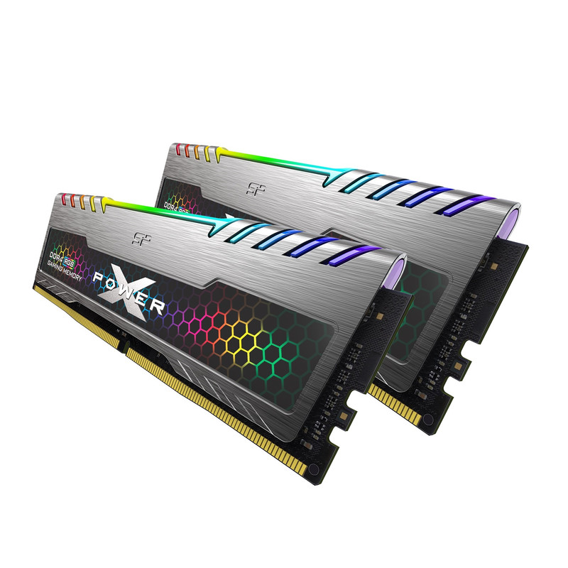 رم دسکتاپ DDR۴ دو کاناله ۳۲۰۰ مگاهرتز CL۱۶ سیلیکون پاور مدل XPOWER TURBINE RGB ظرفیت ۳۲ گیگابایت