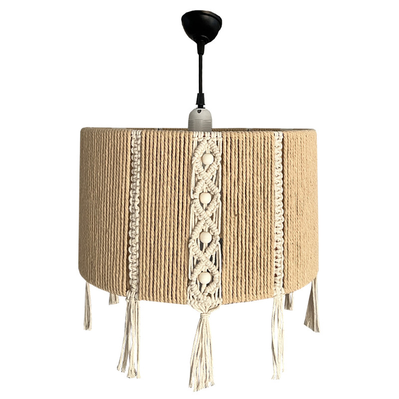 لوستر بافتنی مدل مراکشی هندسی کد 3520