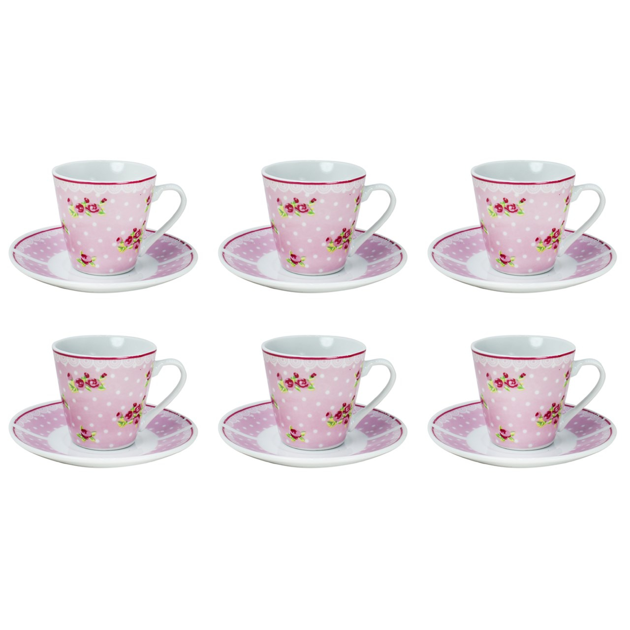 سرویس قهوه خوری 12 پارچه طرح New Roses مدل 03