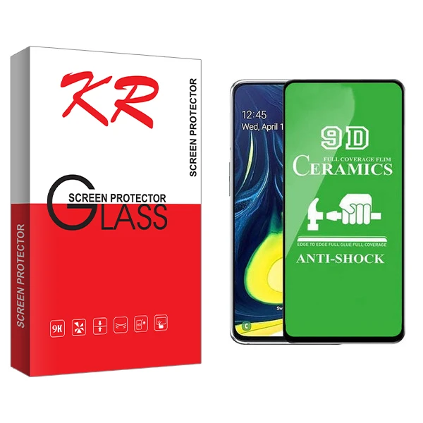 محافظ صفحه نمایش 9D کی آر مدل +HD مناسب برای گوشی موبایل سامسونگ Galaxy A70 / A70s