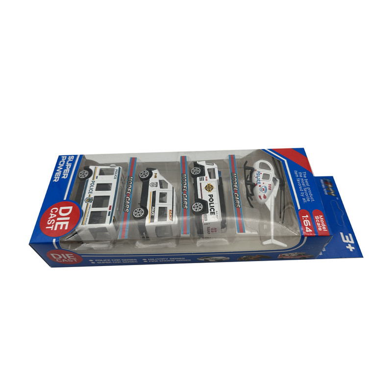 ماشین بازی طرح پلیس مدل 776-423W بسته 4 عددی