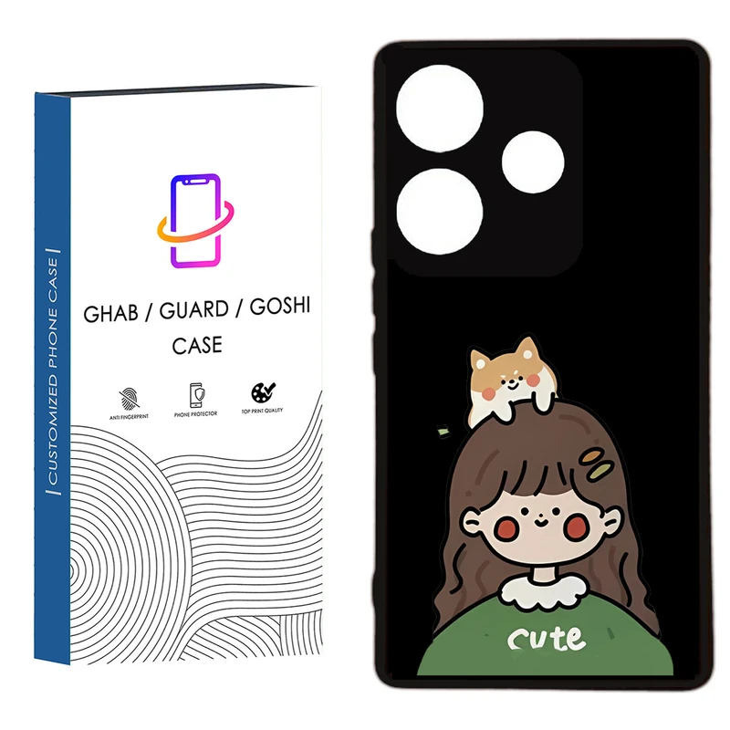 کاور قاب گارد گوشی طرح دخترانه کد 10 - TPU مناسب برای گوشی موبایل  شیائومی  Redmi 13