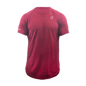 تی شرت ورزشی مردانه مدل بیسیک رنگ زرشکی