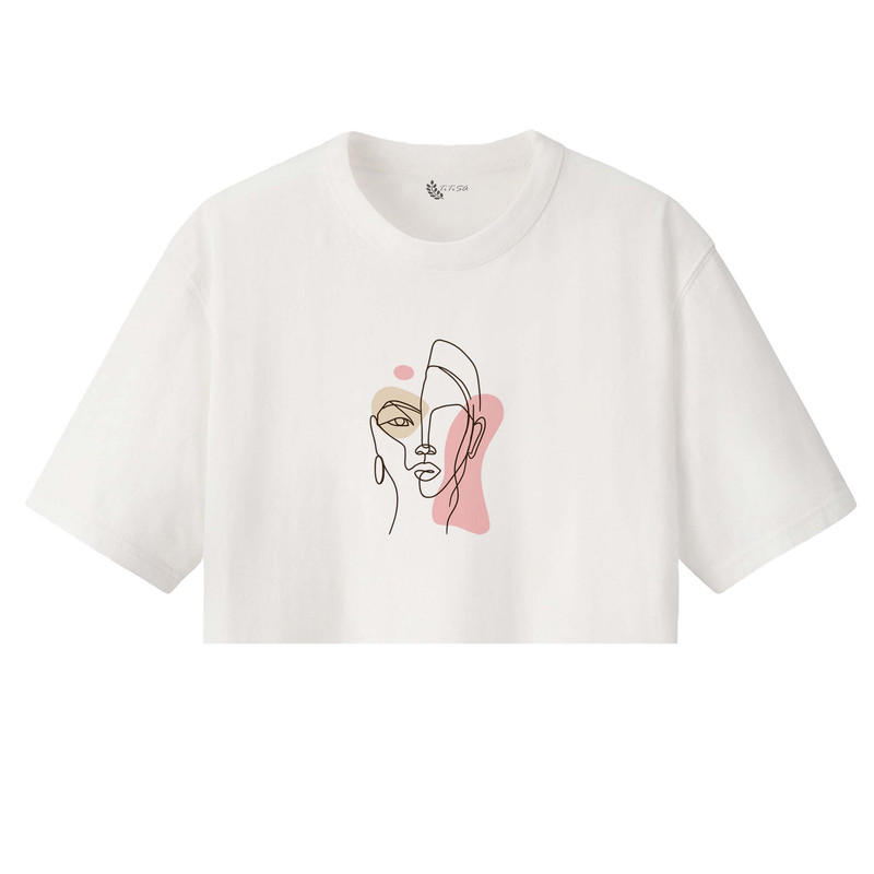 کراپ‌تاپ آستین کوتاه زنانه مدل دختر