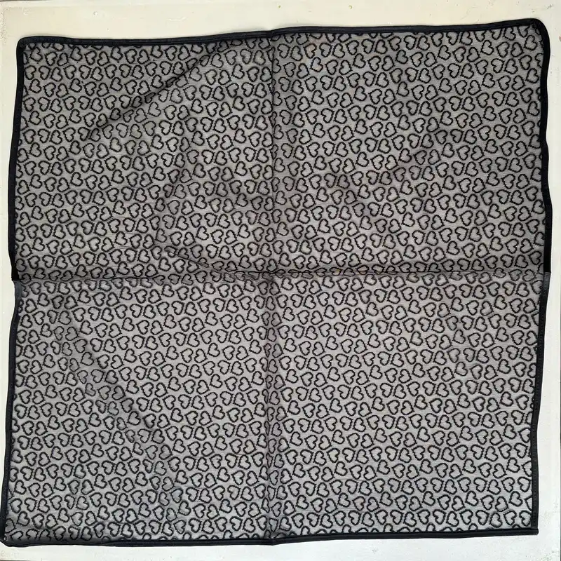 روسری زنانه مدل توری قلب قلبی عروسکی قواره 70