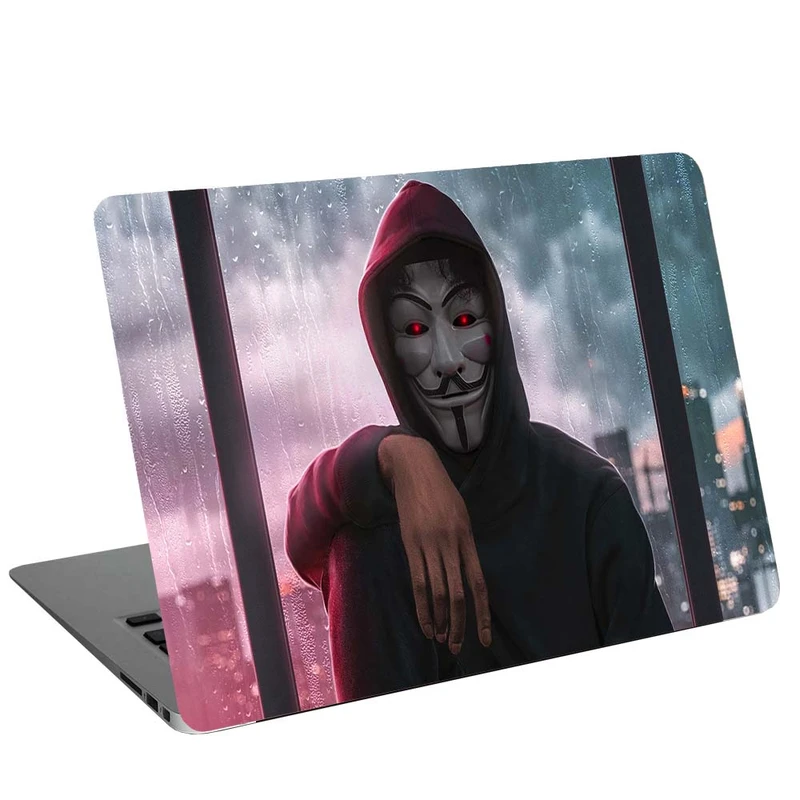 استیکر لپ تاپ طرح anonymous new plan کد G-1230 مناسب برای لپ تاپ 15.6 اینچ