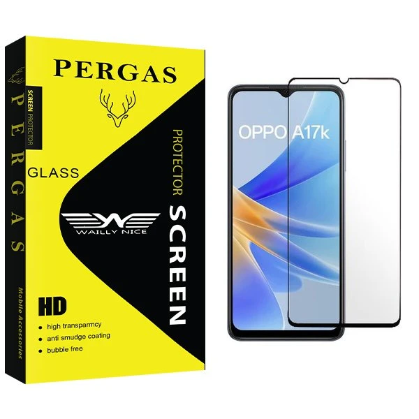 محافظ صفحه نمایش شیشه ای وایلی نایس مدل Pergas مناسب برای گوشی موبایل اوپو A17k