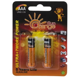 باتری نیم قلمی اورنج سان مدل Ultra Alkaline بسته 2 عددی