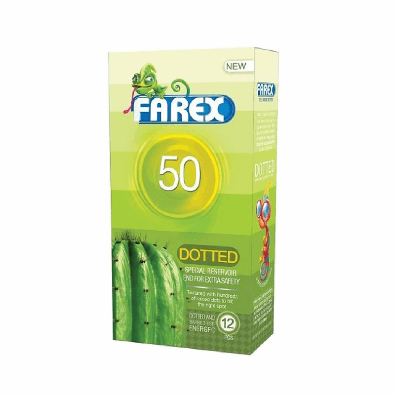 کاندوم فارکس مدل Dotted 50 بسته 12 عددی کاندوم فارکس مدل Dotted 50 بسته 12 عددی