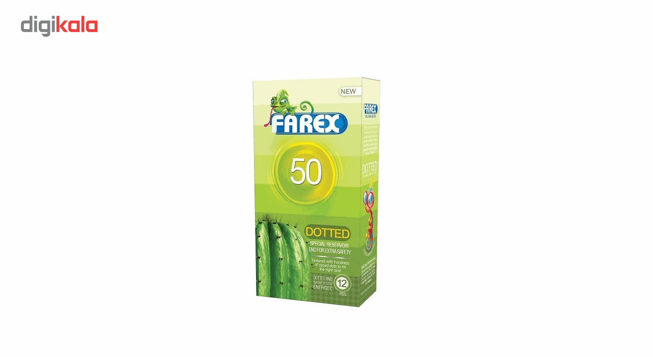 کاندوم فارکس مدل Dotted 50 بسته 12 عددی -  - 2