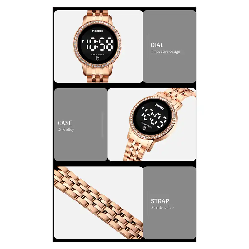 ساعت مچی دیجیتال زنانه اسکمی مدل 16-69 کد 01